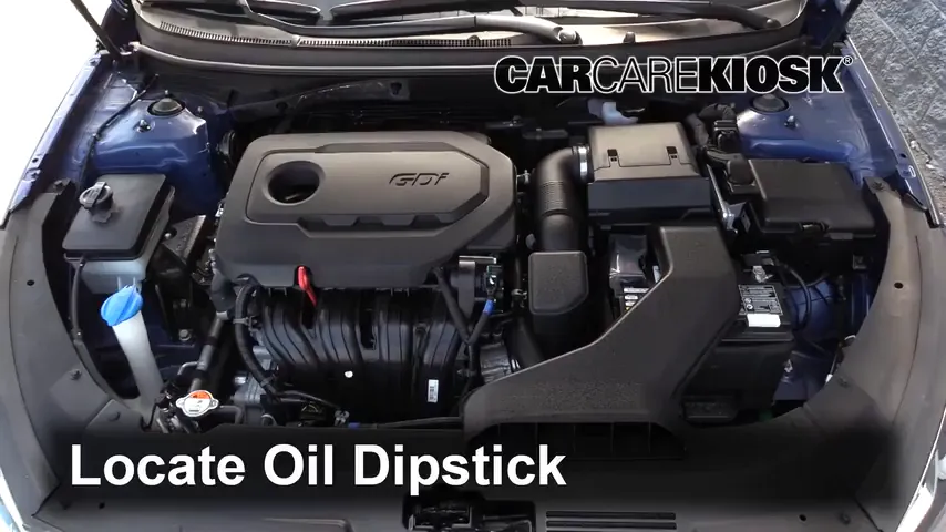2019 Hyundai Sonata Sport 2.4L 4 Cyl. Oil Check Oil Level